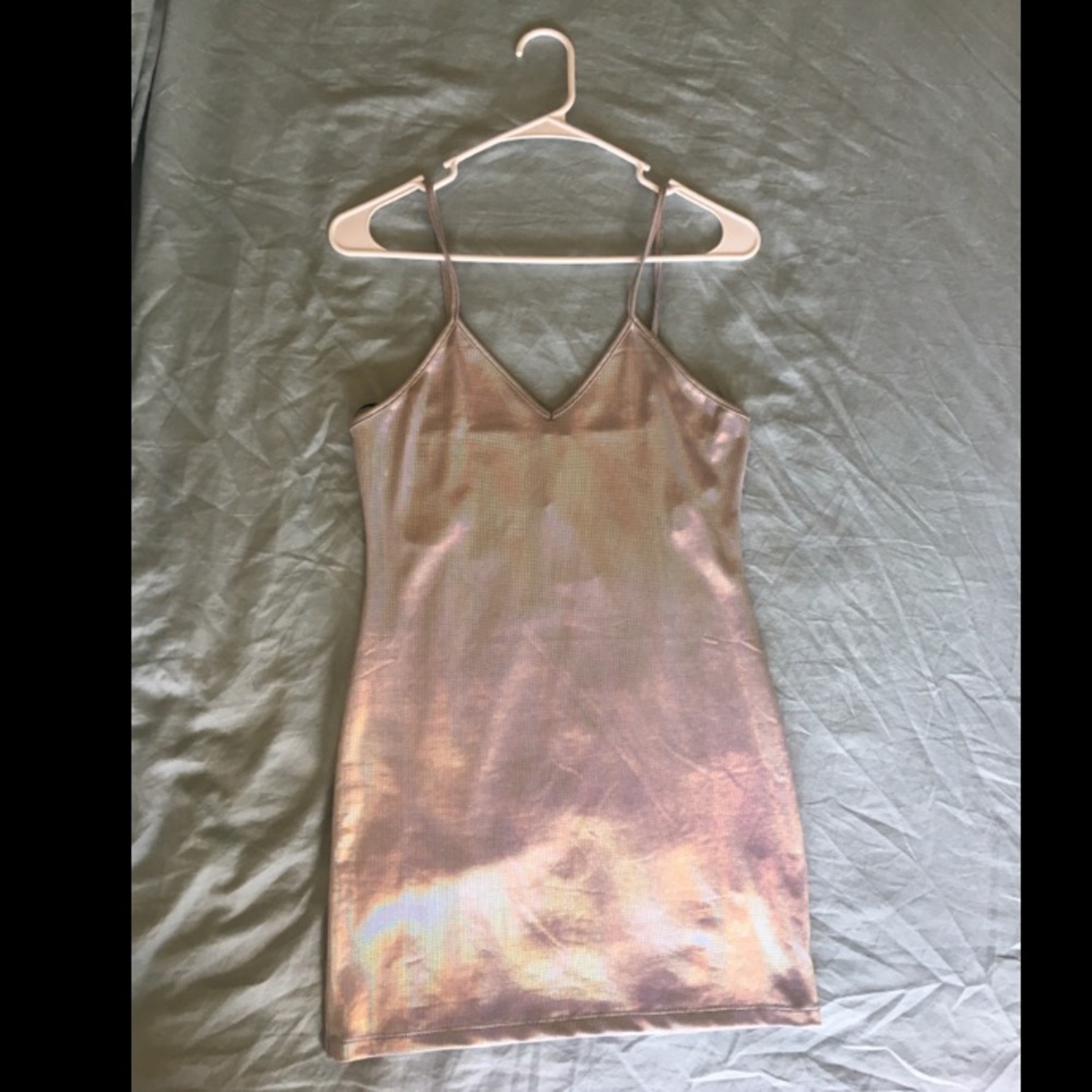 Holographic Mini Dress